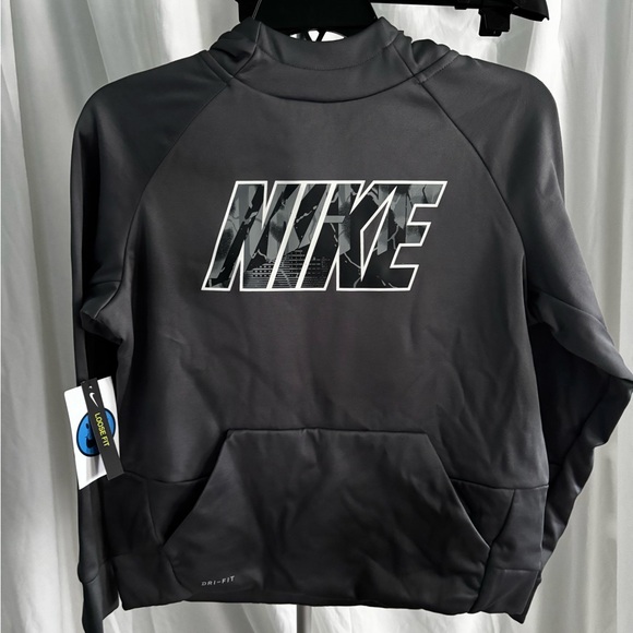 Nike Charcoal Dri-Fit Hoodie - Picture 1 of 3